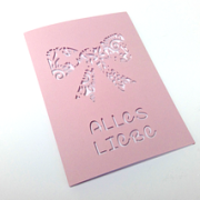 Karte Schleife Plotterdatei SVG DXF